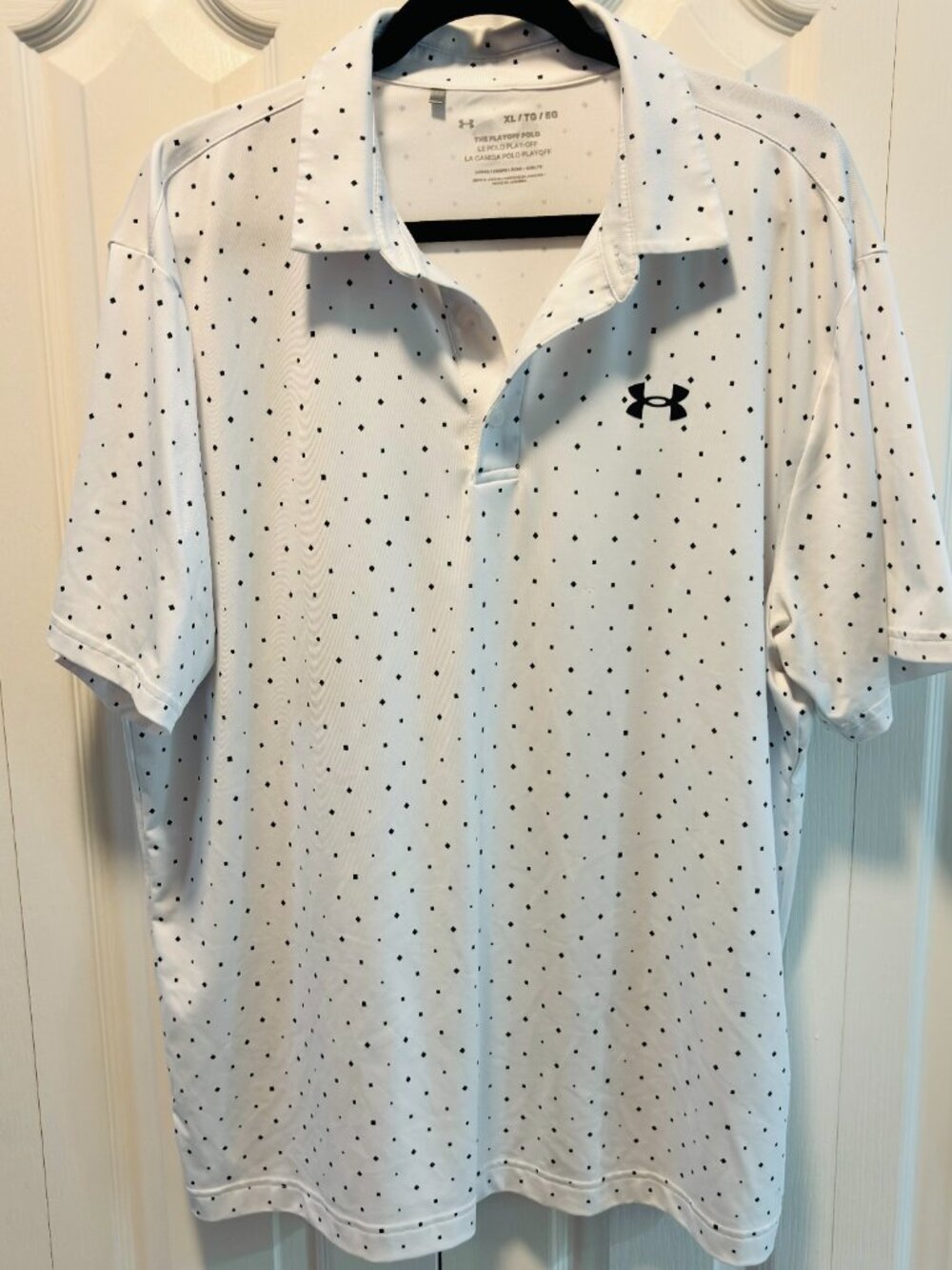Under Armour Men's White Performance Polo Shirt XL Golf Athletic Casual - Picture 9 of 9